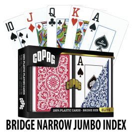 Copag Playing Cards Elite Bridge Red/Blue Jumbo Index