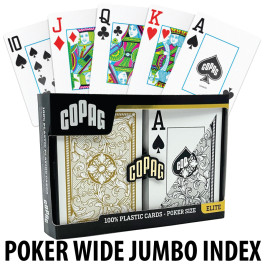 Copag Playing Cards Legacy Design Poker Black/Gold Jumbo Index