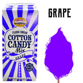 Cotton Candy Floss - Grape 3.25 Lbs carton 