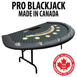 Pro Blackjack table with Casino Dye Sublimation Cloth Steel Legs WITH PEEK MIRROR