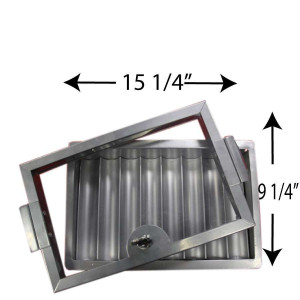 Poker Dealers Tray : 400 tray METAL w/ Cover & Lock