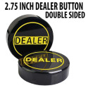 2.75 inch Hockey Puck Style Acrylic Double Sided Dealer Button