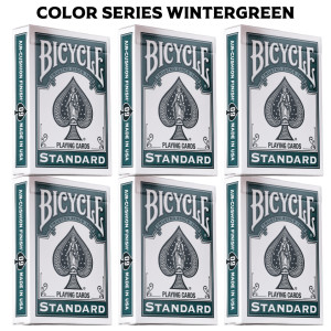 Bicycle Playing Cards 6 Deck Color Series Wintergreen Special Buy 