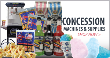 Popcorn Machines, popcorn supplies, Cotton Candy Machines and Snow Cone Machines